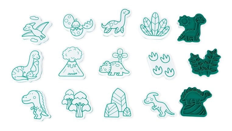 Zestaw Stempelki Dinozaury - Janod