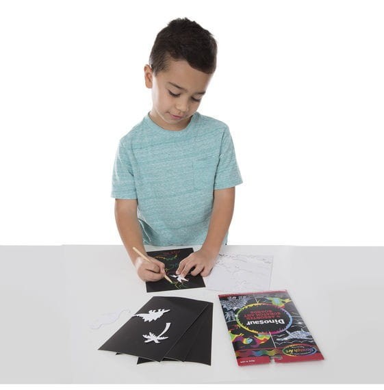 Zdrapywanka Scratch Art Dinozaury - Melissa & Doug