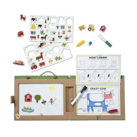 Kreatywna teczka Graj, rysuj, twórz Farma - Melissa & Doug