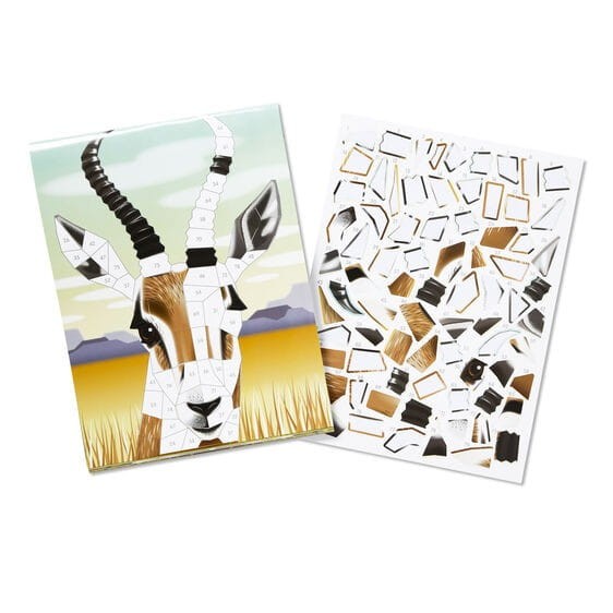 Naklejki puzzle Mosaic Sticker Pad Safari - Melissa and Doug