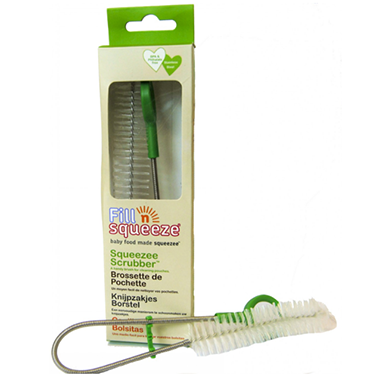 Pojemnik do napełniania saszetek 5 saszetek i szczoteczka, Fill'n Squeeze