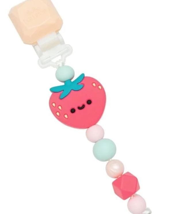 Zawieszka do smoczka Darling Truskawka - loulou LOLLIPOP