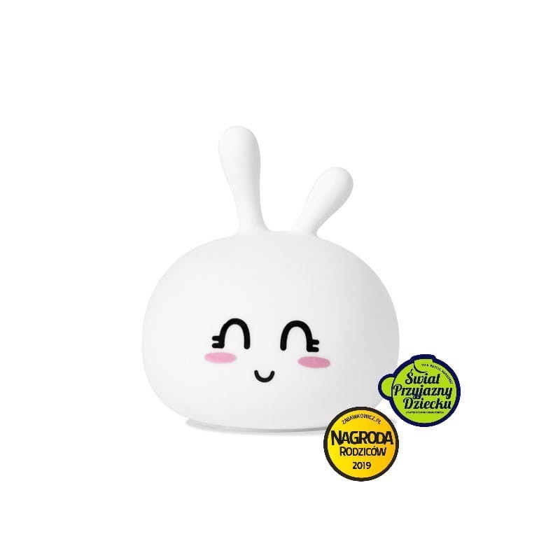 Miękka Silikonowa Lampka LED Królik Słodziak - Rabbit & Friends