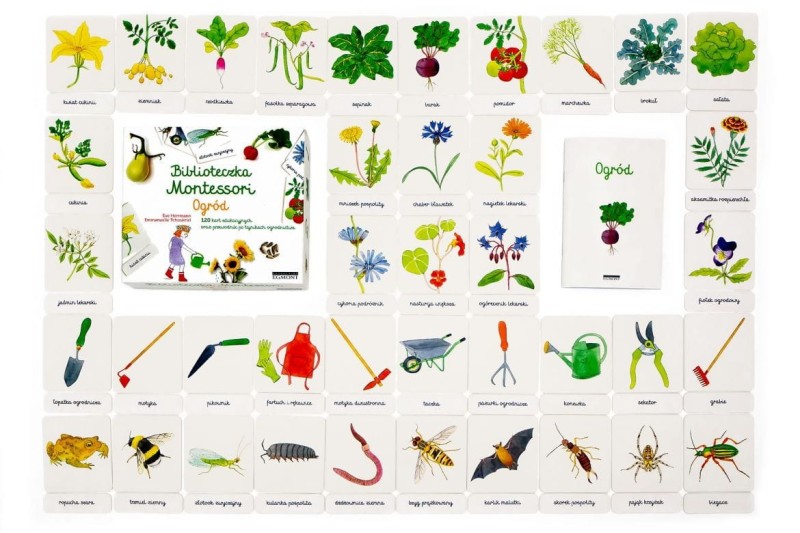 Biblioteczka Montessori. Ogród