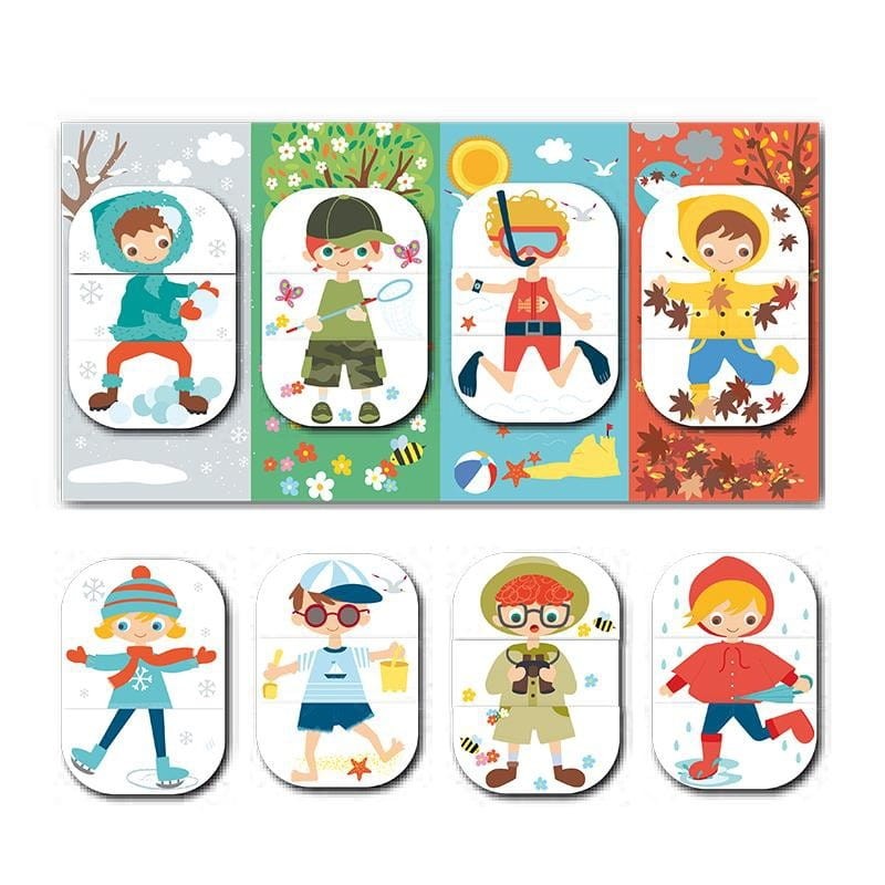 Magnetyczna układanka Pory roku - Apli Kids