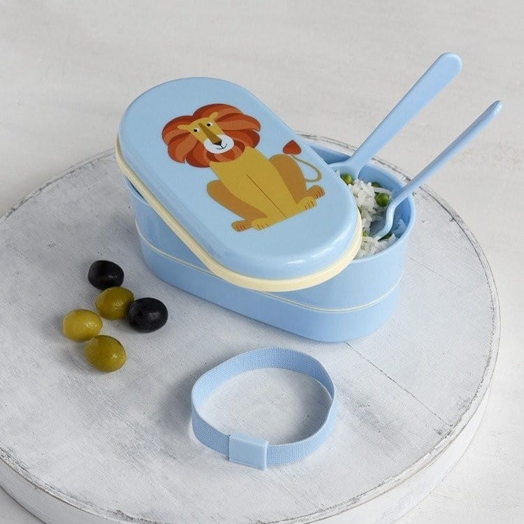 Lunchbox ze Sztućcami Śniadaniówka Lew - Rex London