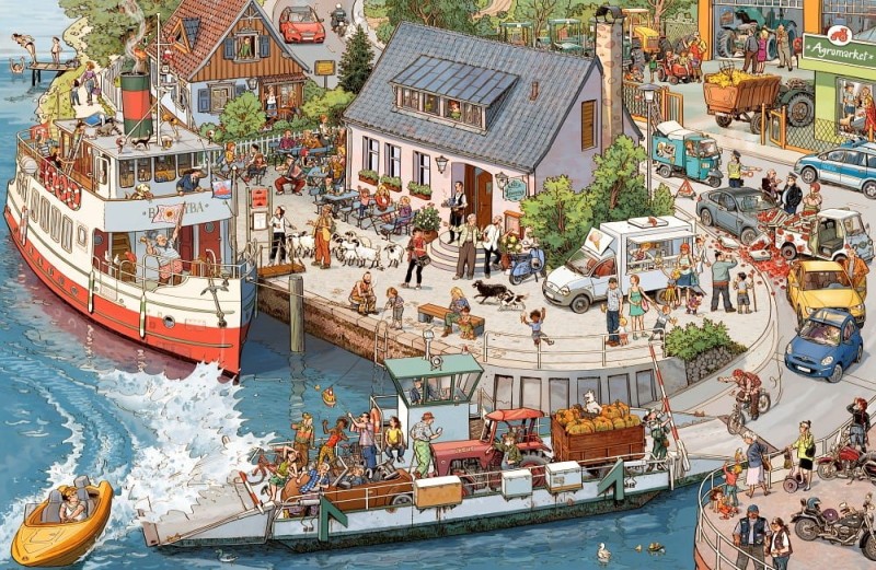 Statki, łodzie, motorówki - wielkoformatowa książka obrazkowa picturebook