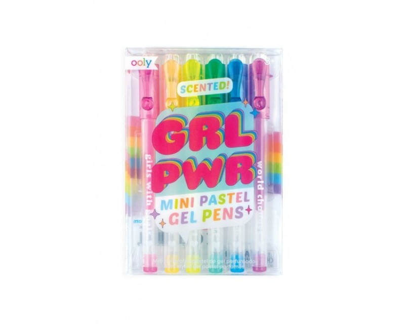 Pachnące Mini Długopisy Żelowe Pastelowe 6 szt. - Ooly
