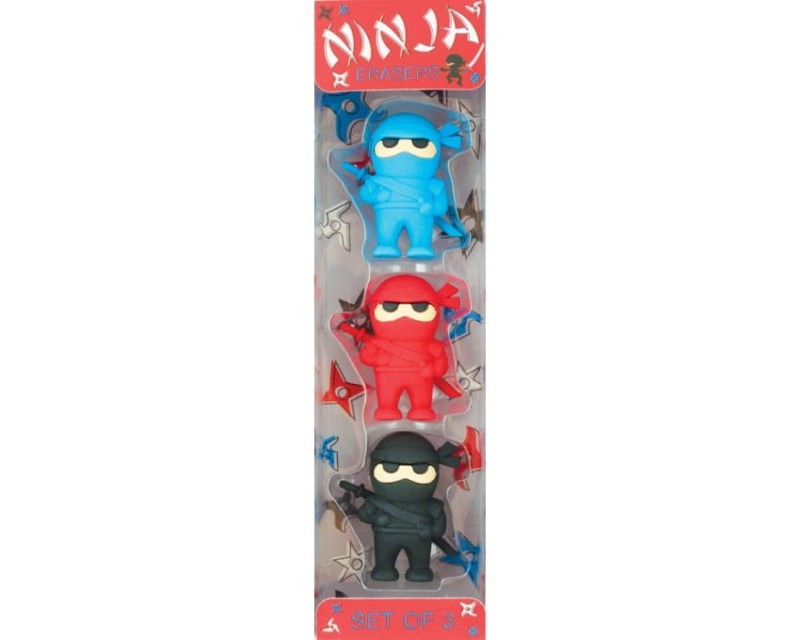 Pachnące gumki do mazania Ninja 3 szt. - Ooly