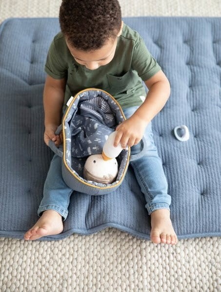 Lalka Dzidziuś w Gondoli z Akcesoriami Baby Jim 26 cm - Little Dutch