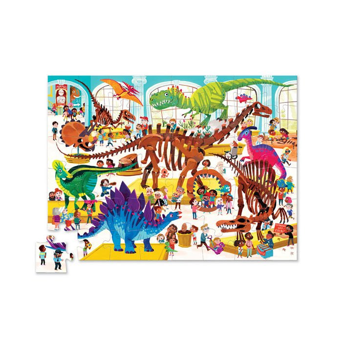 Puzzle 48 el. Dzień w Muzeum Dinozaury - Crocodile Creek
