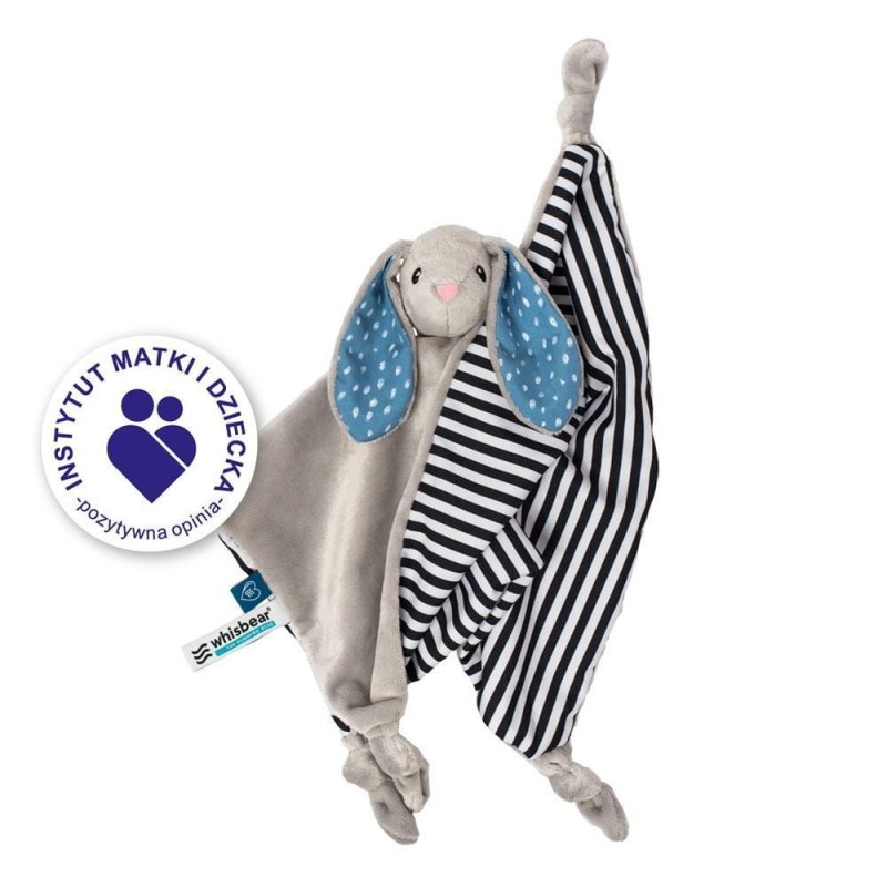 Kocyk Przytulanka Króliczek DouDou szary - Whisbear