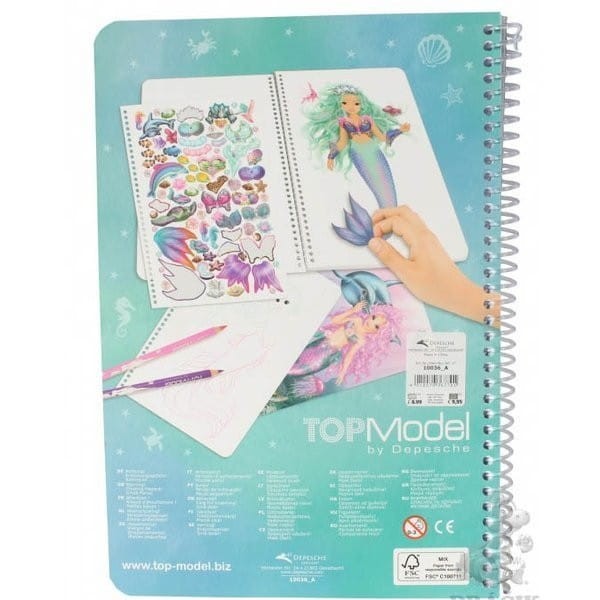 Szkicownik z Naklejkami FantasyModel- Top Model