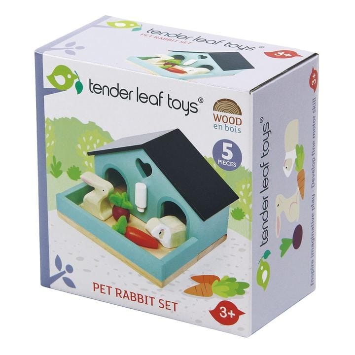 Drewniane figurki do zabawy, króliczki - Tender Leaf Toys