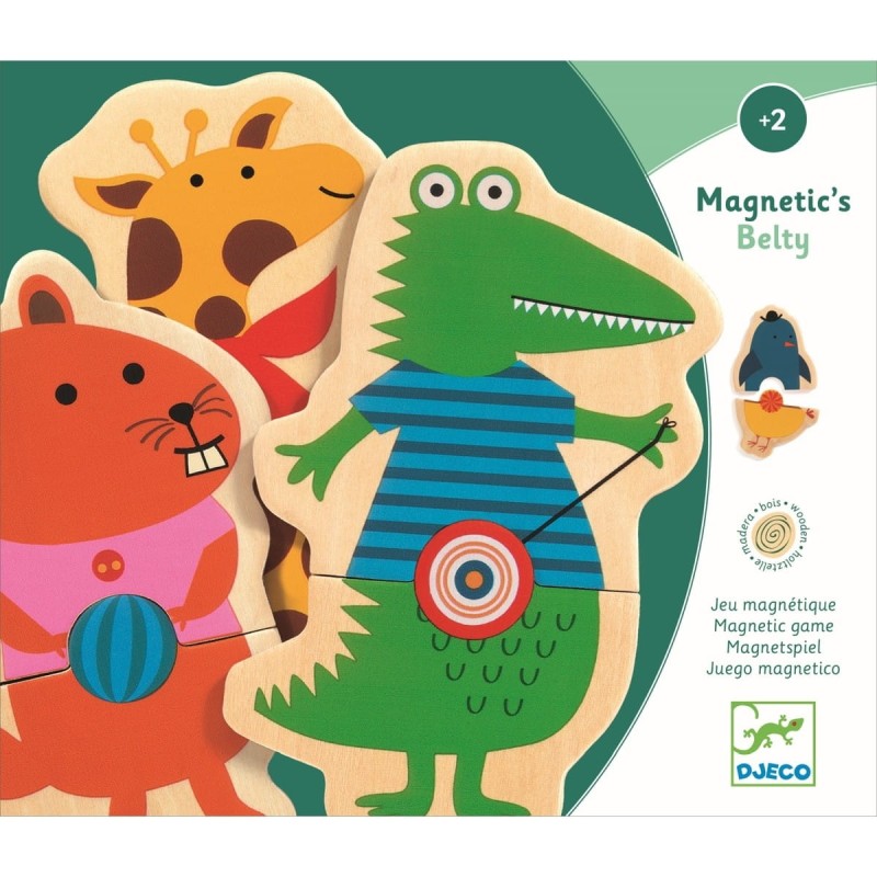 Puzzle Magnetyczne 2-elementowe Belty - Djeco