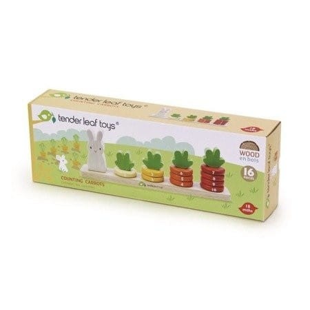 Sorter kolorów i kształtów Królik liczenie marchewek- Tender Leaf Toys