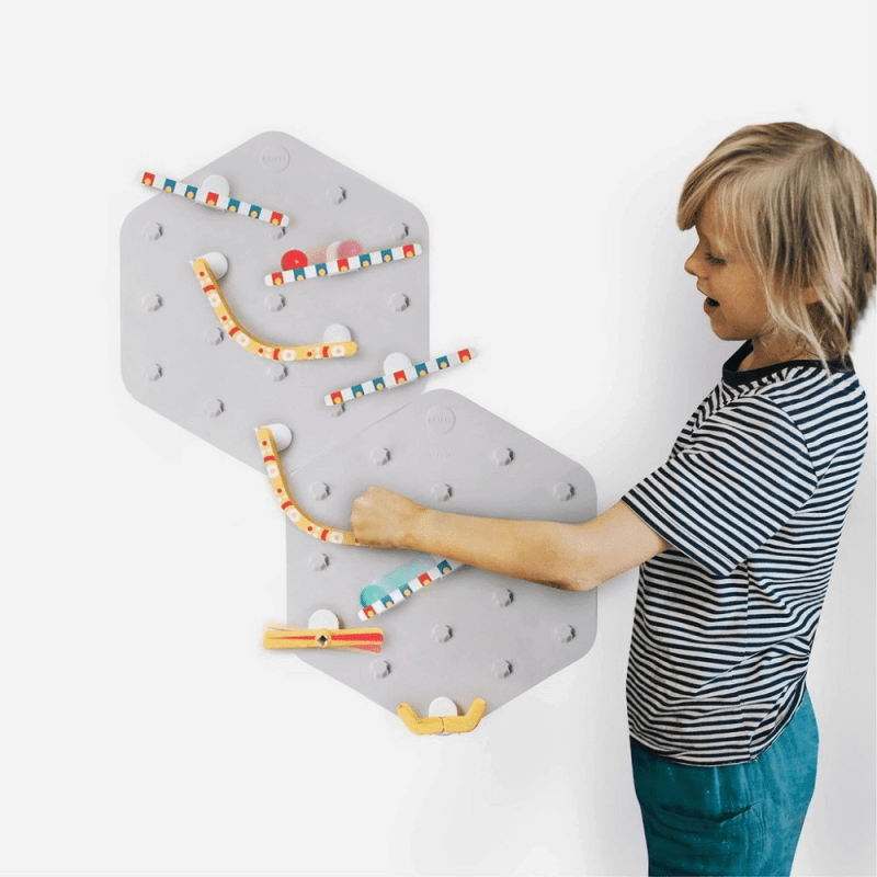 Kulodrom naklejany, zestaw podwójny Marble Run - ORIBEL