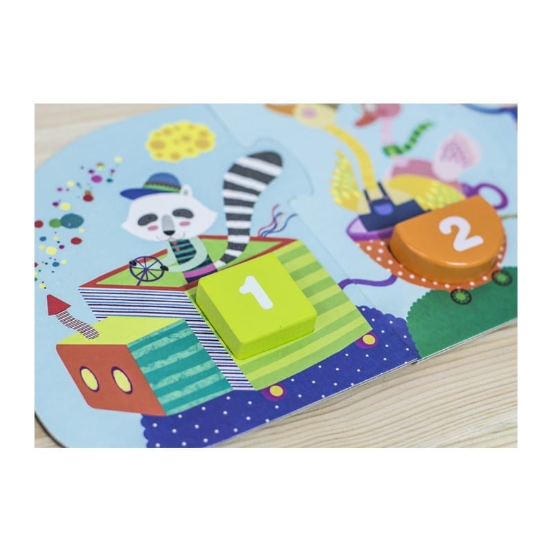 Moje pierwsze puzzle z klockami Pociąg - Apli Kids
