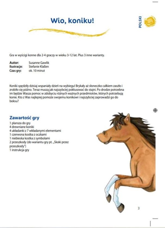 Gra Wio, Koniku! - Haba
