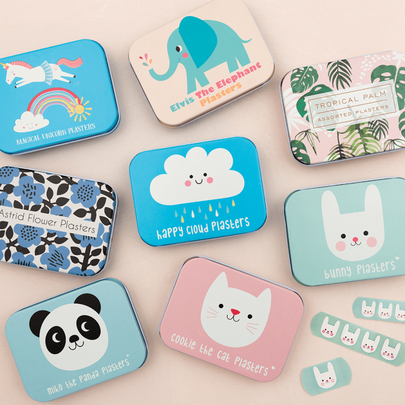 Plastry opatrunkowe w pudełku Jednorożce 30 szt. - Rex London