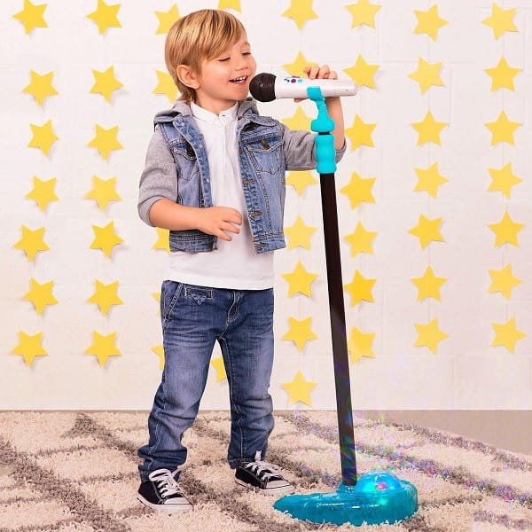 B.toys - mikrofon dla dziedzic z Bluetooth + statyw i baza z efektami świetlnymi Mic It Shine