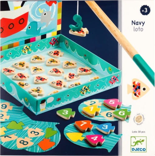 Magnetyczna Gra Łowienie Rybek Navy Loto - Djeco