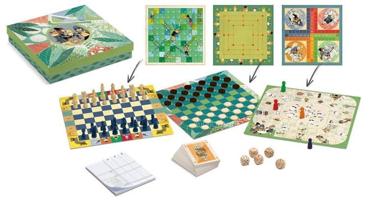 Zestaw 12 gier Classic box - Djeco