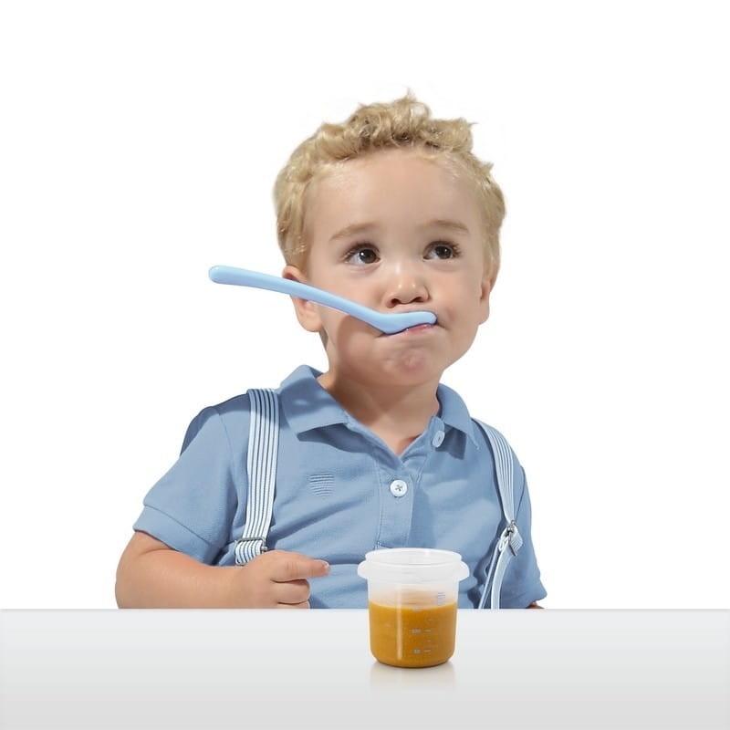 Pojemniki 4 pudełka Hermetyczne niebieskie- Miniland