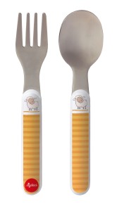 Sztućce dla dziecka widelec i łyżka Owieczka - sigikid