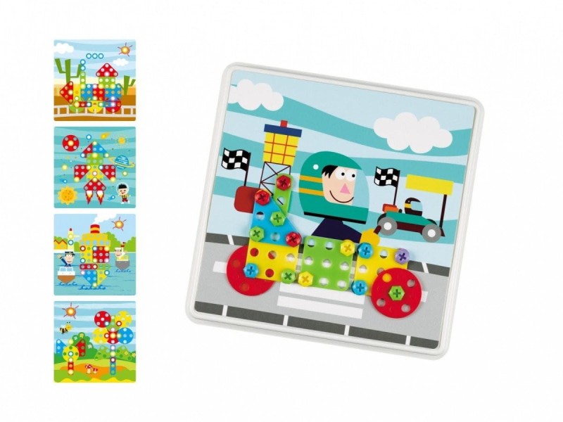 Mozaika Śrubkowy Trening Małej Rączki - Askato