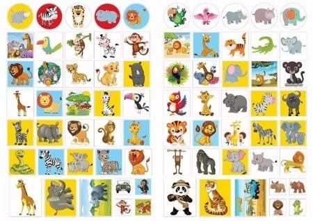 Kolorowanka z naklejkami Niesamowite Safari - 74 naklejki