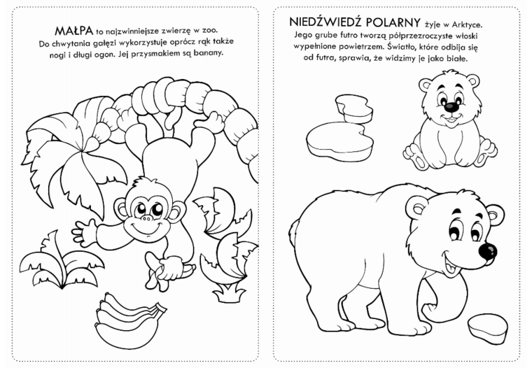 Kolorowanka z naklejkami Wesołe Zoo - 74 naklejki