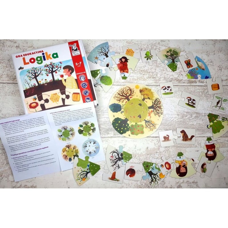 Puzzle Logika. Gra edukacyjna - Kapitan Nauka