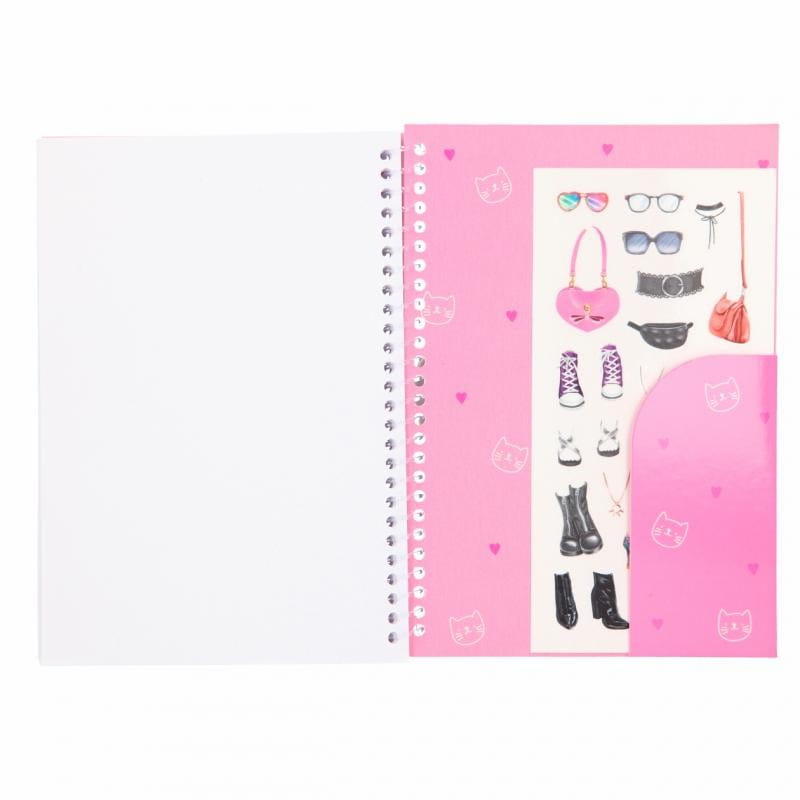 Szkicownik z Naklejkami Modelki róż - Top Model