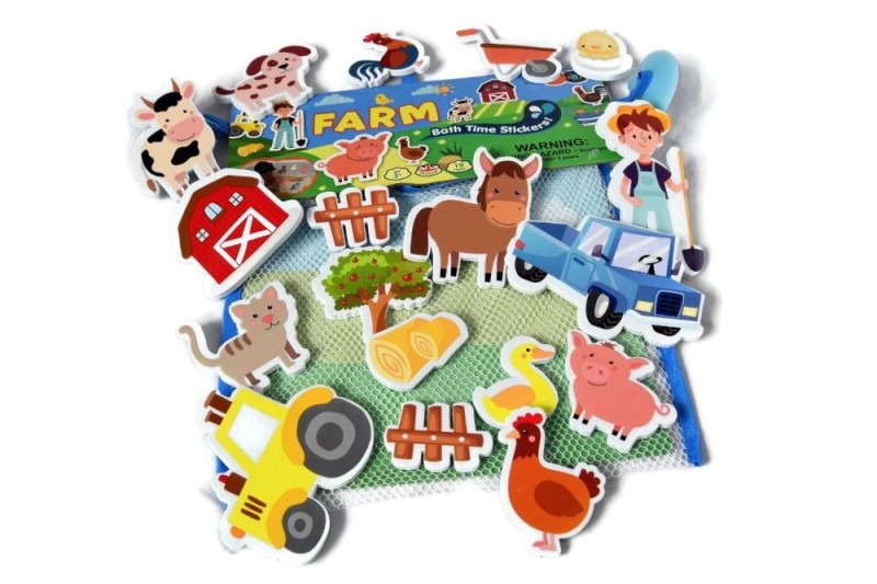 Naklejki z pianki do wanny Farma - Buddy & Barney