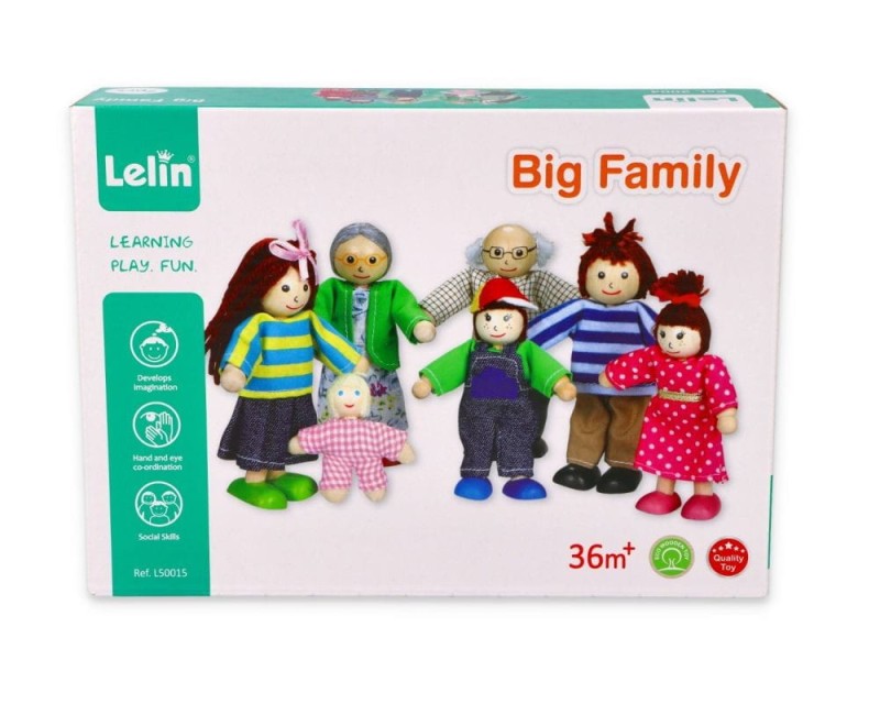 Rodzinka Zestaw Laleczek do Domku - Lelin