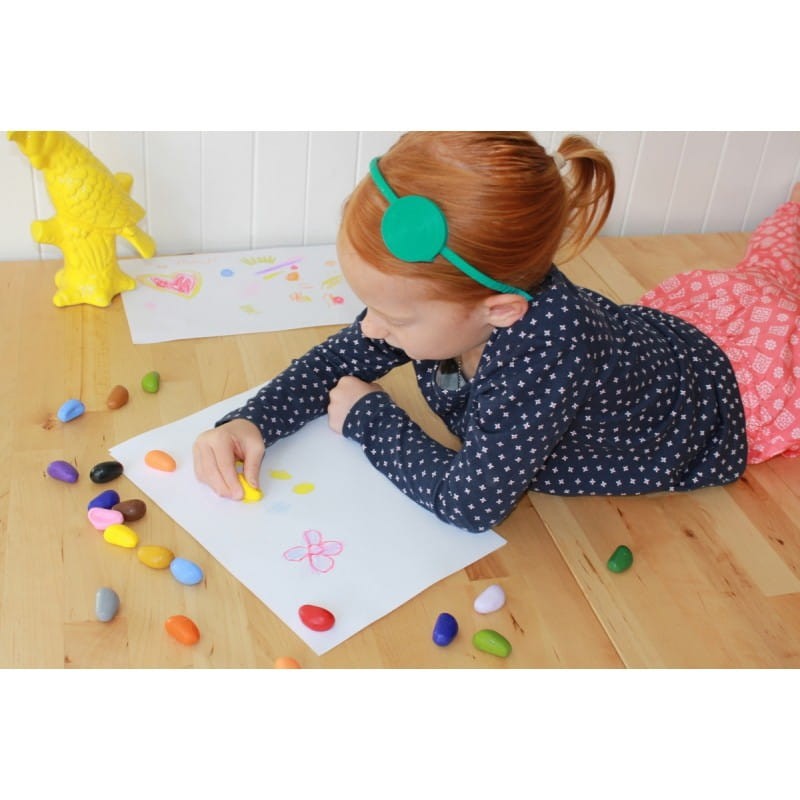 Kredki kamienie w bawełnianym woreczku 32 kolory – Crayon Rocks