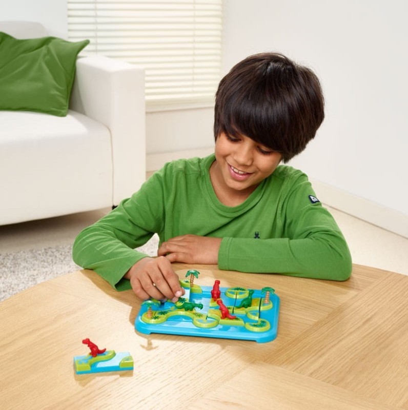 Gra logiczna 6+ Dinozaury Tajemnicza Wyspa - Smart Games