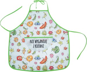 Fartuszek kuchenny dla dziecka, biały (5-10l) - Alaantkoweblw