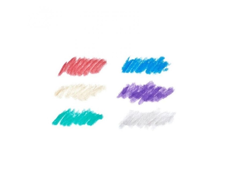 Metaliczne Farby w Kredce 6 szt Chunkies Paint Sticks - Ooly