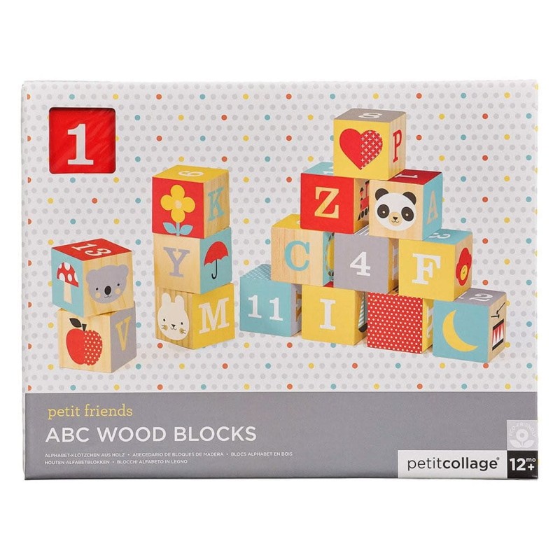 Klocki Drewniane ABC - Petit Collage