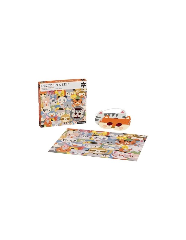 Puzzle z Okularami Ukryte Obrazki Animal - Petit Collage