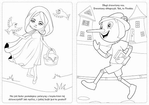 Kolorowanka z naklejkami Bajkowe Postaci - 74 naklejki