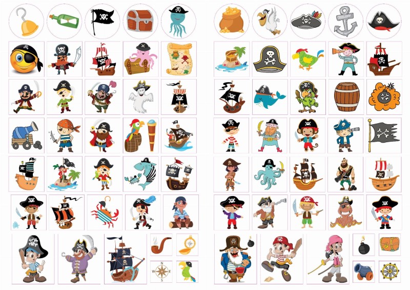 Kolorowanka z naklejkami Piraci - 74 naklejki
