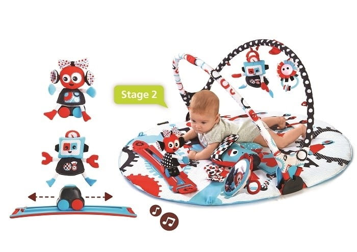 Mata Edukacyjna Kontrastowa Gymotion Robo - Yookidoo