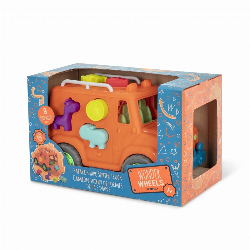Sorter z klockami Ciężarówka SAFARI - Wonder Wheels