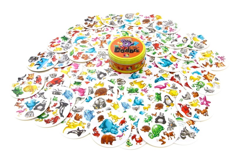 Gra Dobble Zwierzaki 5w1 - REBEL