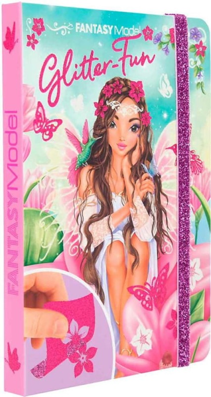 Kreatywny Album z Brokatowymi Naklejkami Glitter Fun - Fantasy Model