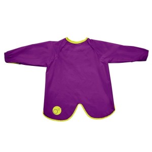 B.box - duży śliniak fartuszek przedszkolaka z rękawami Smock Bib fiolet