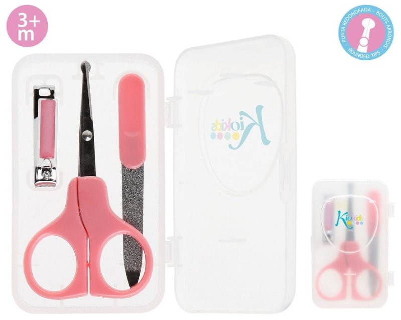Zestaw do manicure dla niemowląt różowy, Kiokids